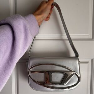 Diesel Silver 1DR Shoulder Bag